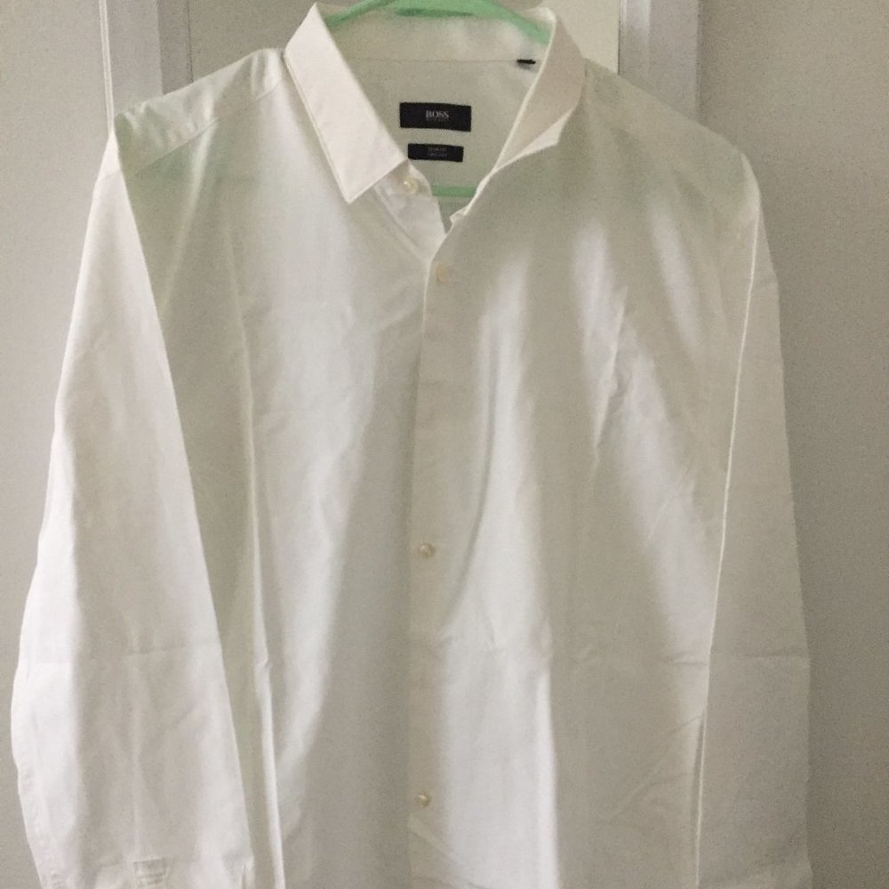 Hugo Boss Men's Dress Buttondown White